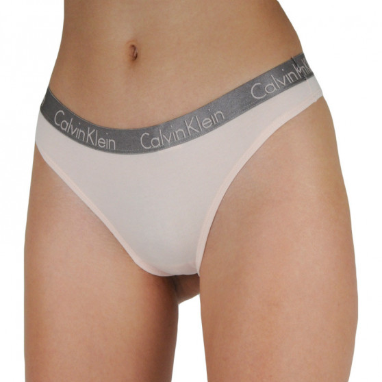 3PACK Sieviešu stringi Calvin Klein daudzkrāsains (QD3560E-T7W)