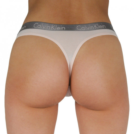 3PACK Sieviešu stringi Calvin Klein daudzkrāsains (QD3560E-T7W)