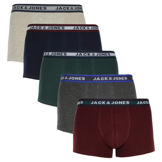 5PACK vīriešu bokseru šorti Jack and Jones daudzkrāsaini (12165348)