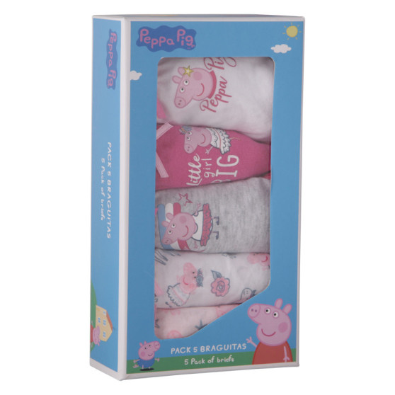 5PACK Meiteņu biksītes Cerdá Peppa Pig daudzkrāsains (2200007752)