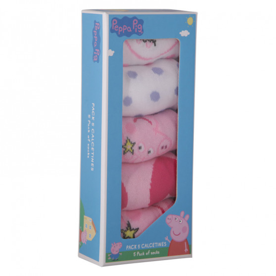 5PACK bērnu zeķes Cerdá Peppa Pig daudzkrāsainas (2200007756)