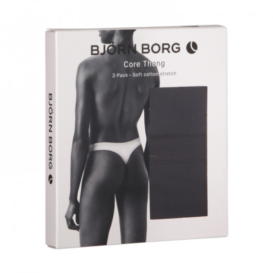 2PACK sieviešu stringi Bjorn Borg melni (10000162-MP001)