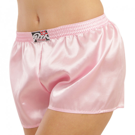 Sieviešu bokseršorti Styx classic rubber satin pink rozā krāsā (L1160)