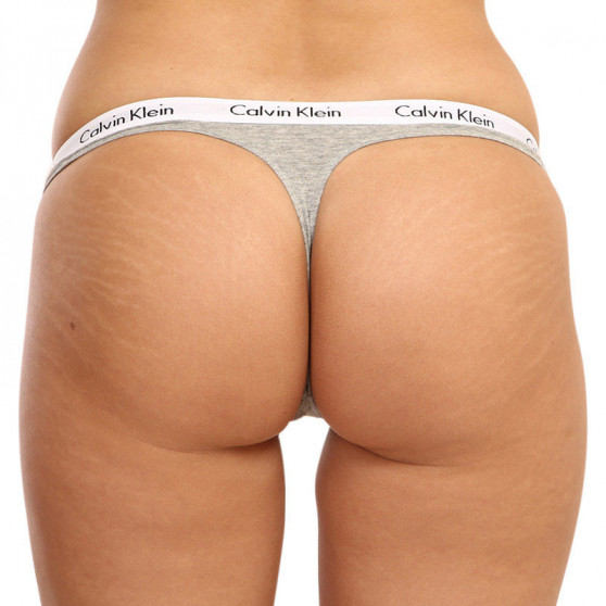 3PACK Sieviešu stringi Calvin Klein oversized daudzkrāsains (QD3800E-13X)