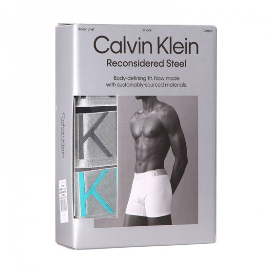 3PACK vīriešu bokseru šorti Calvin Klein daudzkrāsaini (NB3131A-13C)