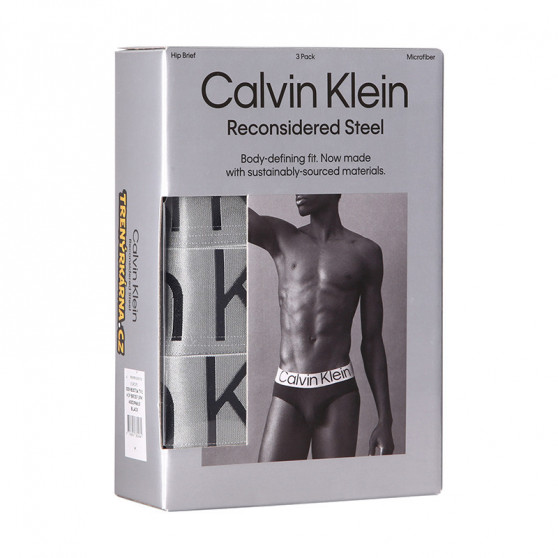 3PACK vīriešu apakšbikses Calvin Klein melnas (NB3073A-7V1)