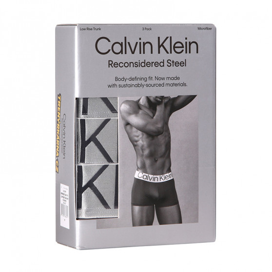 3PACK vīriešu bokseru šorti Calvin Klein melni (NB3074A-7V1)