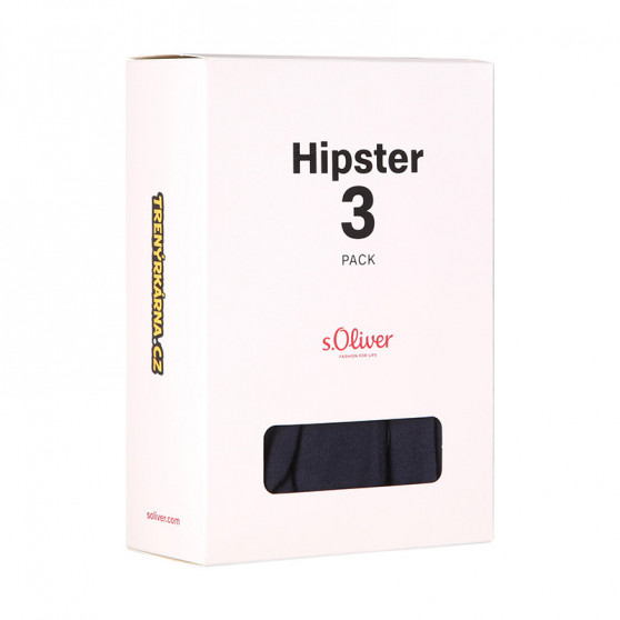 3PACK Vīriešu bokseru šorti S.Oliver tumši zili (JH-34H-18617715)