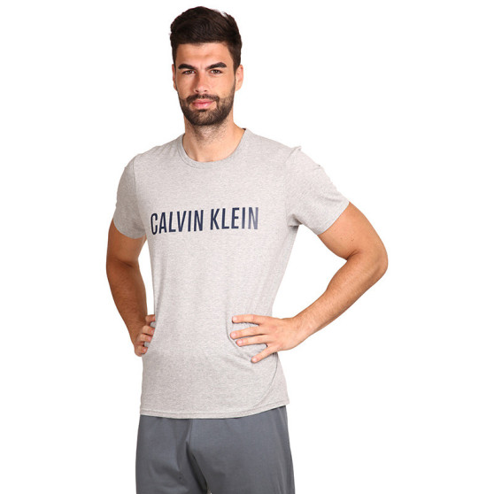 Vīriešu T-krekls Calvin Klein pelēks (NM1959E-1NN)