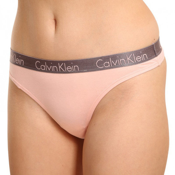 3PACK Sieviešu stringi Calvin Klein daudzkrāsains (QD3560E-1CZ)