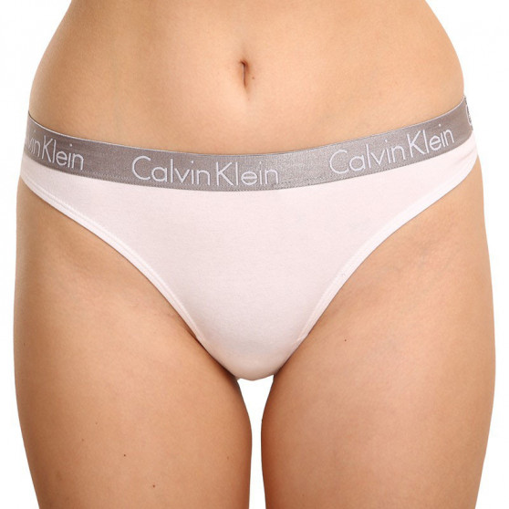 3PACK Sieviešu stringi Calvin Klein daudzkrāsains (QD3560E-1CZ)