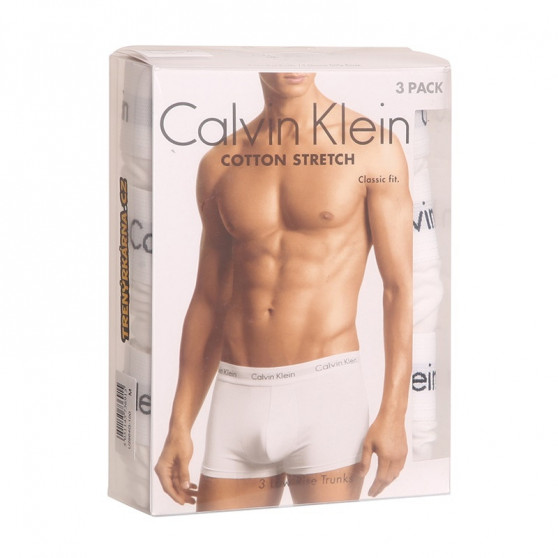 3PACK vīriešu bokseru šorti Calvin Klein balti (U2664G-100)