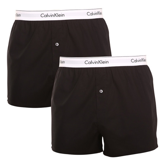 2PACK vīriešu bokseršorti Calvin Klein melni (NB1396A-001)