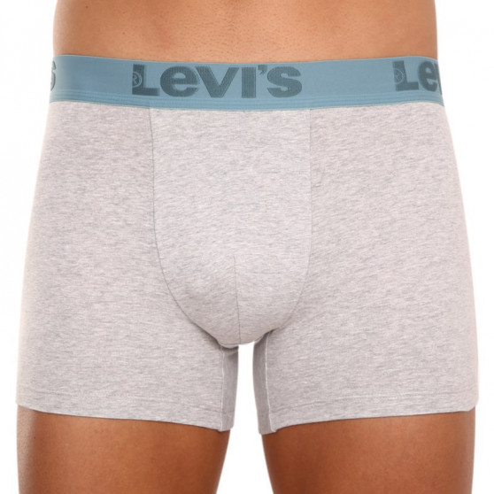 3PACK vīriešu bokseru šorti Levis pelēki (905045001 015)