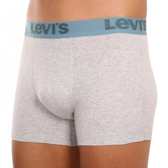 3PACK vīriešu bokseru šorti Levis pelēki (905045001 015)