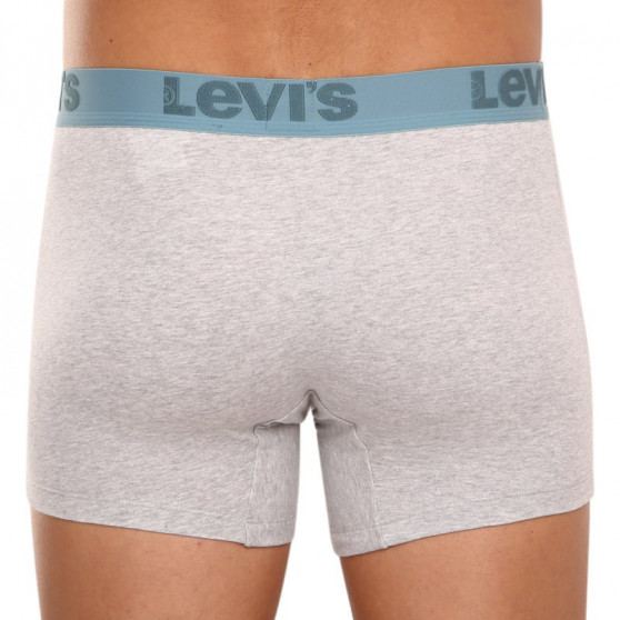 3PACK vīriešu bokseru šorti Levis pelēki (905045001 015)