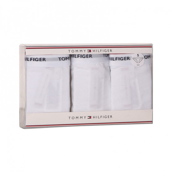 3PACK sieviešu biksītes Tommy Hilfiger white (UW0UW00043 100)