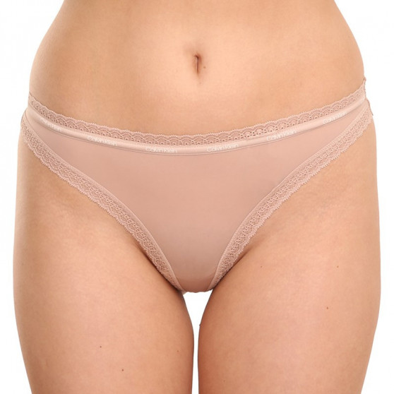 3PACK Sieviešu stringi Calvin Klein daudzkrāsains (QD3802E-FIY)