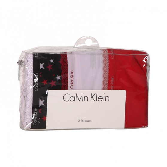 3PACK sieviešu biksītes Calvin Klein daudzkrāsains (QD3804E-W4Z)