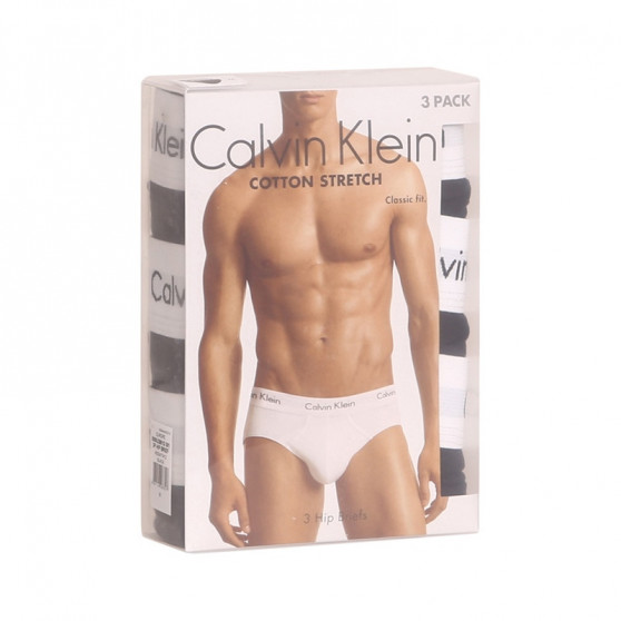 3PACK vīriešu apakšbikses Calvin Klein melnas (U2661G-001)