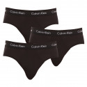 3PACK vīriešu apakšbikses Calvin Klein melnas (U2661G-XWB)