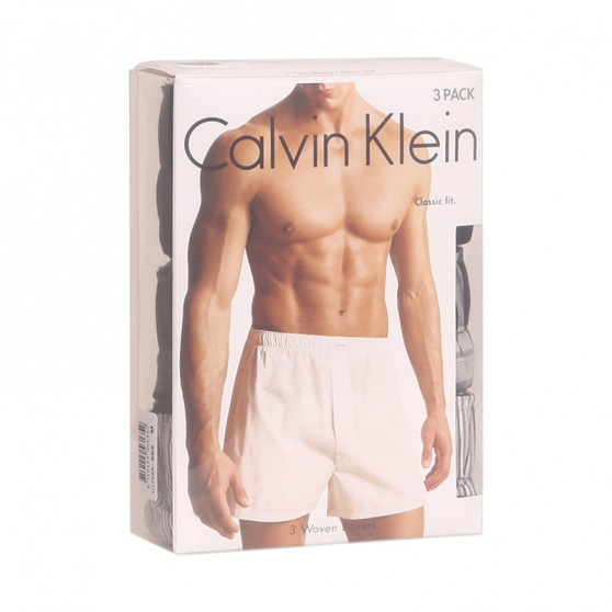 3PACK Vīriešu bokseršorti Calvin Klein classic fit daudzkrāsaini (U1732A-BMS)