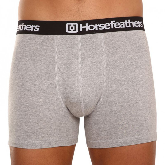 3PACK Vīriešu bokseru šorti Horsefeathers Dynasty heather gray (AM067C)