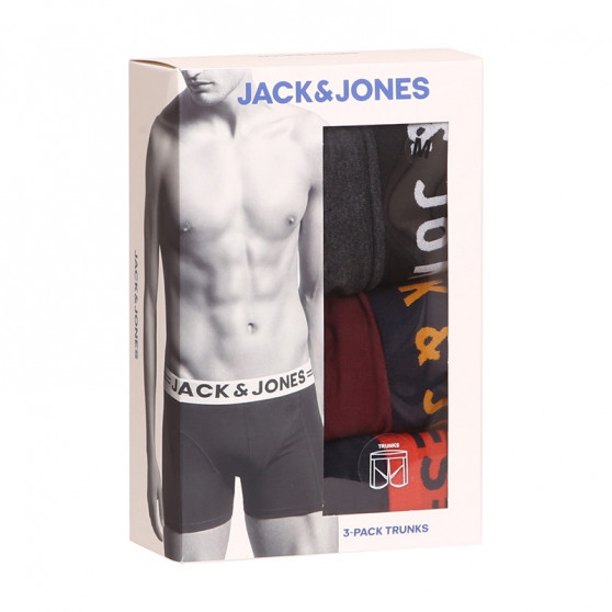 3PACK vīriešu bokseru šorti Jack and Jones daudzkrāsaini (12113943)