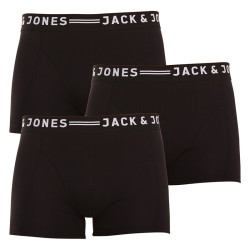 3PACK vīriešu bokseru šorti Jack and Jones melni (12081832 - black/black)