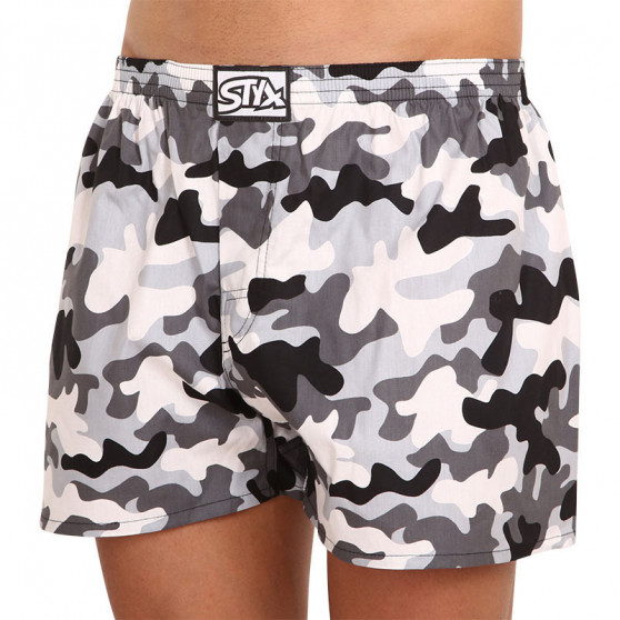 Vīriešu bokseršorti Styx art classic rubber oversized camouflage (E1457)