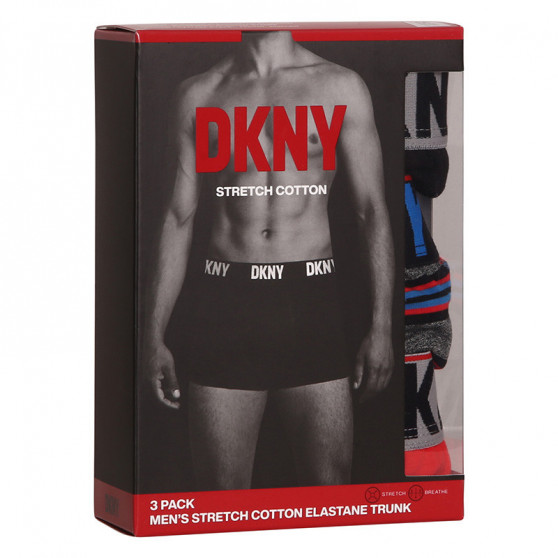 3PACK Vīriešu bokseru šorti DKNY Elkins daudzkrāsaini (U5_6659_DKY_3PKA)