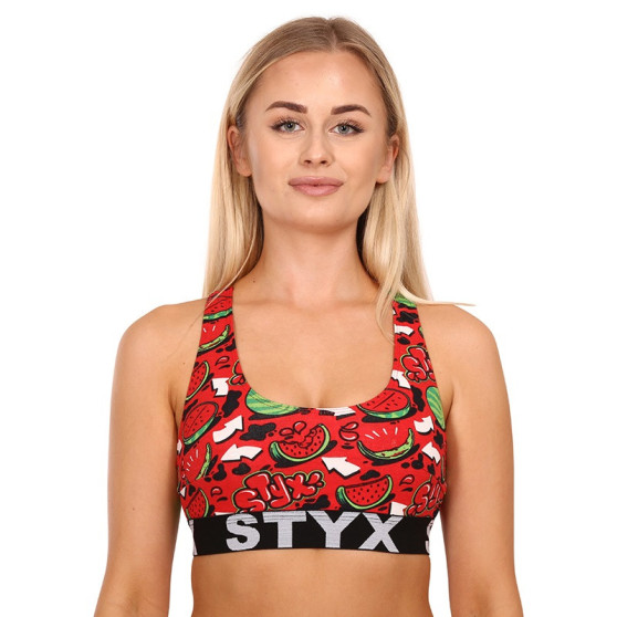 Sieviešu krūšturis Styx sport art melones (IP1459)