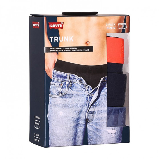 3PACK vīriešu bokseru šorti Levis melni (905042001 017)