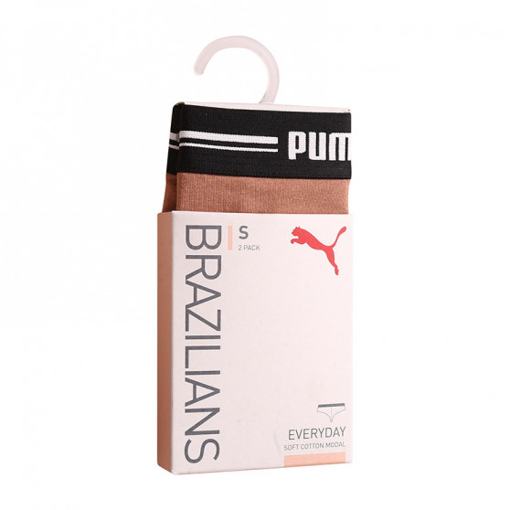 2PACK sieviešu brazīliešu biksītes Puma brūnas (603043001 010)