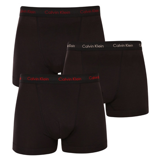 3PACK vīriešu bokseru šorti Calvin Klein melni (NB3056A-6G6)