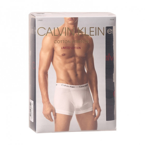 3PACK vīriešu bokseru šorti Calvin Klein melni (NB3056A-6G6)