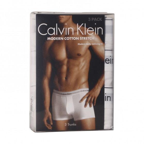 3PACK vīriešu bokseru šorti Calvin Klein balti (NB2380A-100)