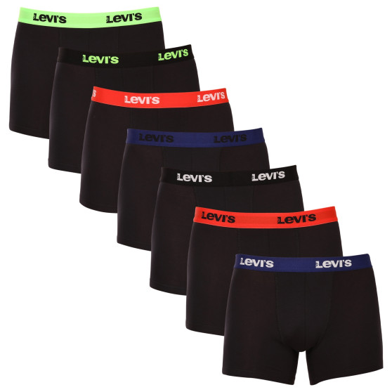 7PACK vīriešu bokseru šorti Levis melni (701222089 001)