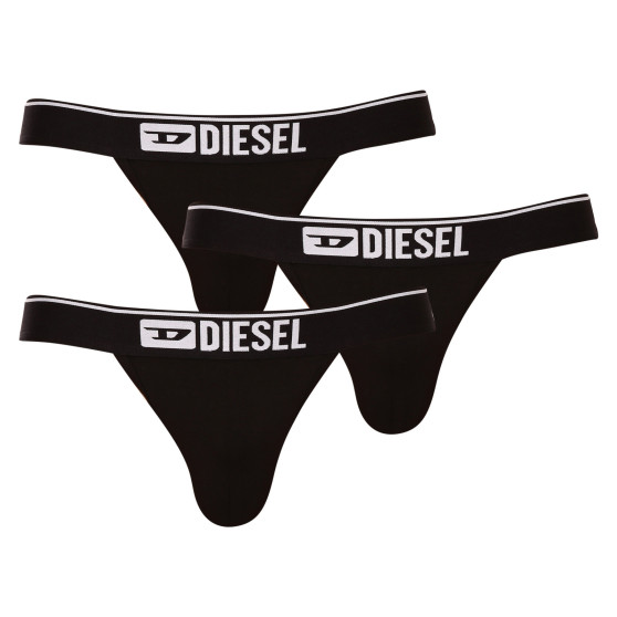 3PACK vīriešu treniņbikses Diesel black (00SH9I-0GDAC-E4101)