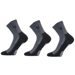 3PACK zeķes VoXX tumši pelēkas (Barefootan-darkgrey)