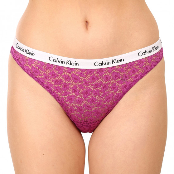 3PACK Sieviešu brazīliešu biksītes Calvin Klein daudzkrāsainas (QD3925E-6VY)