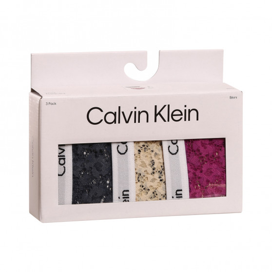 3PACK Sieviešu biksītes Calvin Klein oversized multicolour (QD3975E-6Q2)