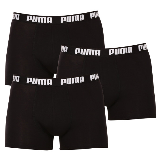 3PACK vīriešu bokseru šorti Puma melni (701206546 001)