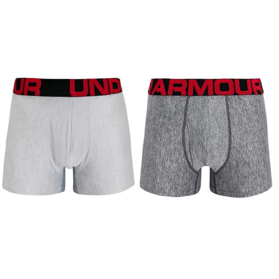 2PACK vīriešu bokseru šorti Under Armour oversized pelēki (1363618 011)