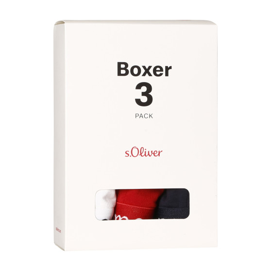 3PACK Vīriešu bokseru šorti S.Oliver daudzkrāsaini (JH-34B-51136323)