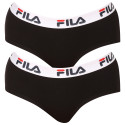 2PACK sieviešu biksītes Fila melnas (FU6044/2-200)