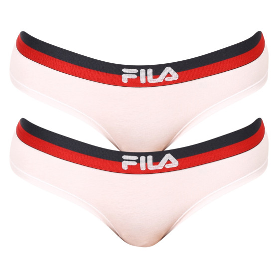 2PACK sieviešu biksītes Fila white (FU6050/2-300)