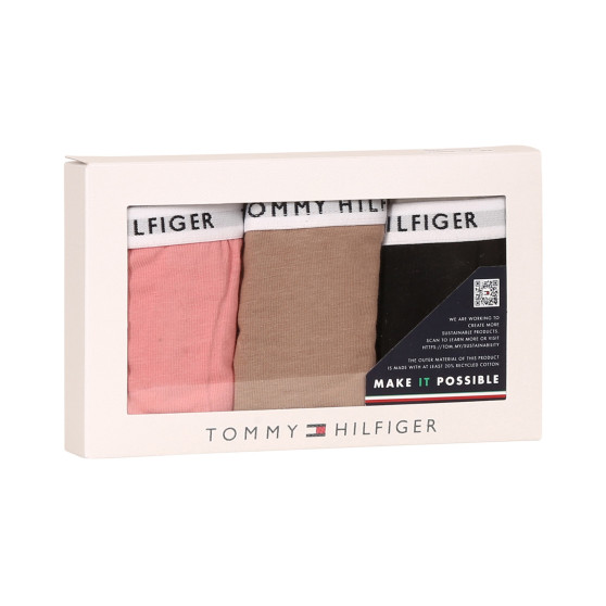 3PACK Sieviešu stringi Tommy Hilfiger daudzkrāsains (UW0UW02829 0R1)