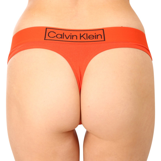 Sieviešu stringi Calvin Klein orange (QF6774E-3CI)