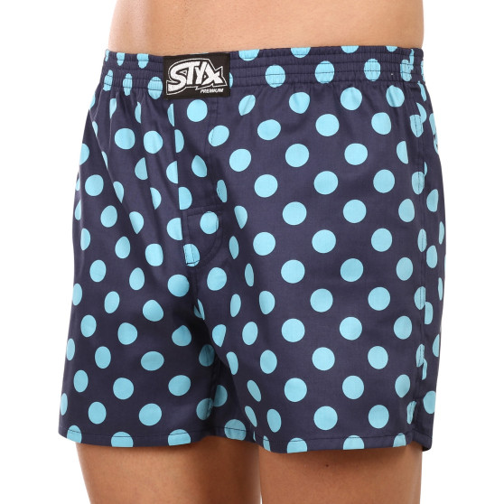 Vīriešu bokserbokseršorti Styx premium art classic gumijas polka dots (AP1053)